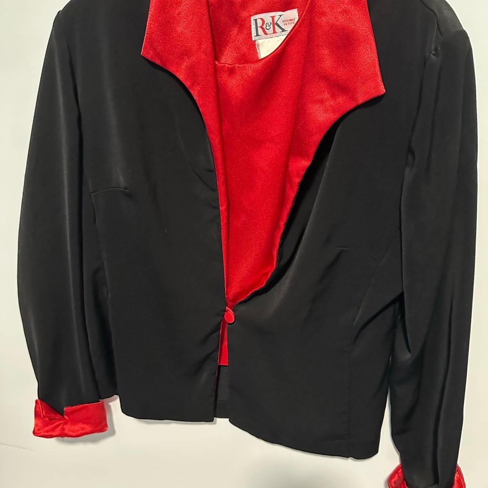 ReK Women's Black and Red Blazer